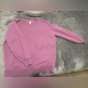 Lululemon perfectly oversized crew sweatshirt women’s 4 purple logo